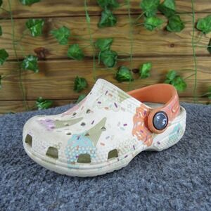 Crocs Classic Ice Cream Graphic Toddler Clog Multicolor Foam Size 7